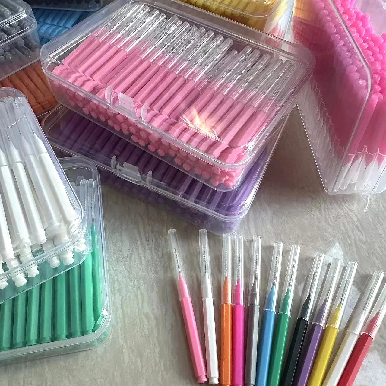 100 Stück Box Interdentalbürsten Zahnpflege Interdentale Reiniger Kieferorthopädische Zahnbürste Mundhygiene-Werkzeug – Detail 10