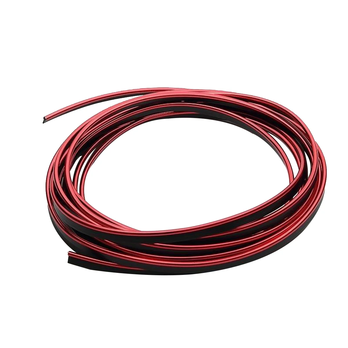 Car Styling 1968inch 5M Car Interior Mouldings Decorative Filler Strip AUTO Seal Trim Strip (Electroplating Red)