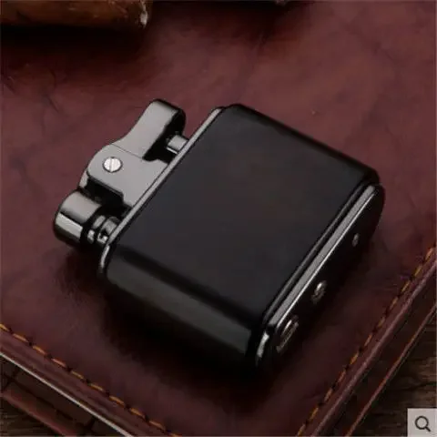 Genuine HONEST Kerosene Gasoline Oil Lighter Retro Old Style Metal One Button Press Knocking Machine Male Cigarette Smoking Gift