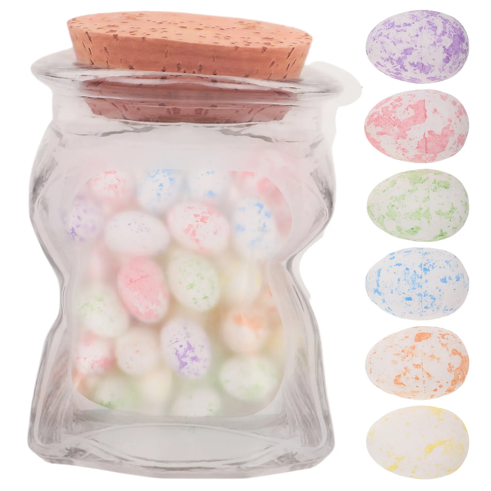 

Creative Easter Egg Craft Decorations Mini Foams Egg Ornaments Ideal for Easter Party Decors Home Table Centerpiece Photo Props