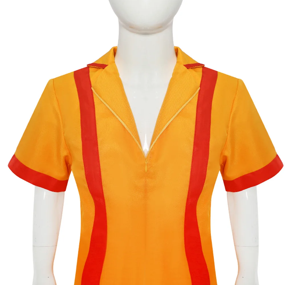 2-broke Girls Fast Food Work orm Halloween-kostuum Cosplay orm Faillissement Zusters Toneelkostuum Dames Faion
