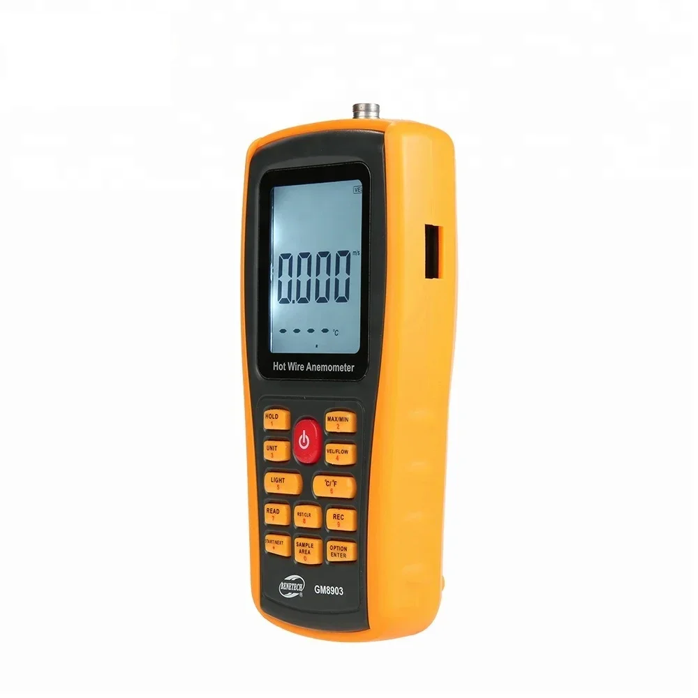 GM8903 Digital Hot Wire Anemometer Wind Speed Sensor Real Time Measurement Handheld