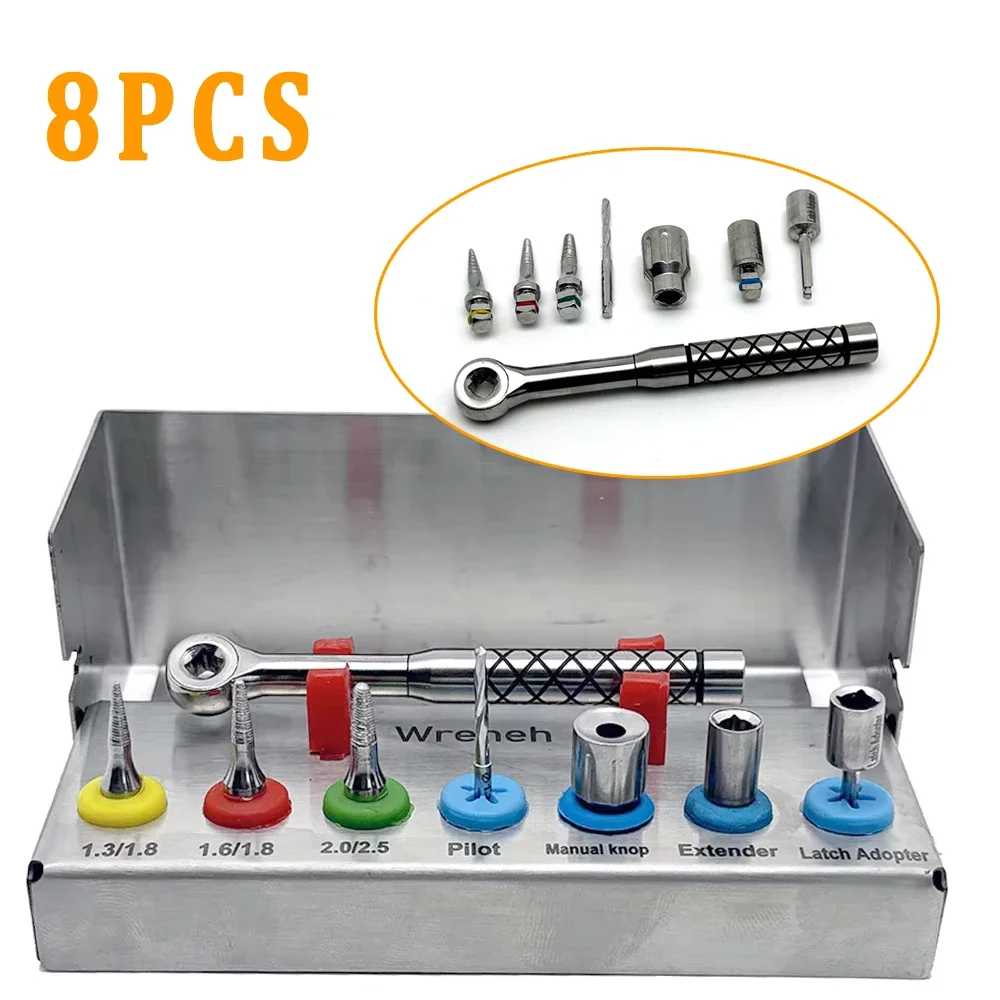Dental Implant Removal Kit Screw Driver Torque Wrench Ratchet Bone Expander Sos Set Remove Broken Fixture Repair Tools Kit