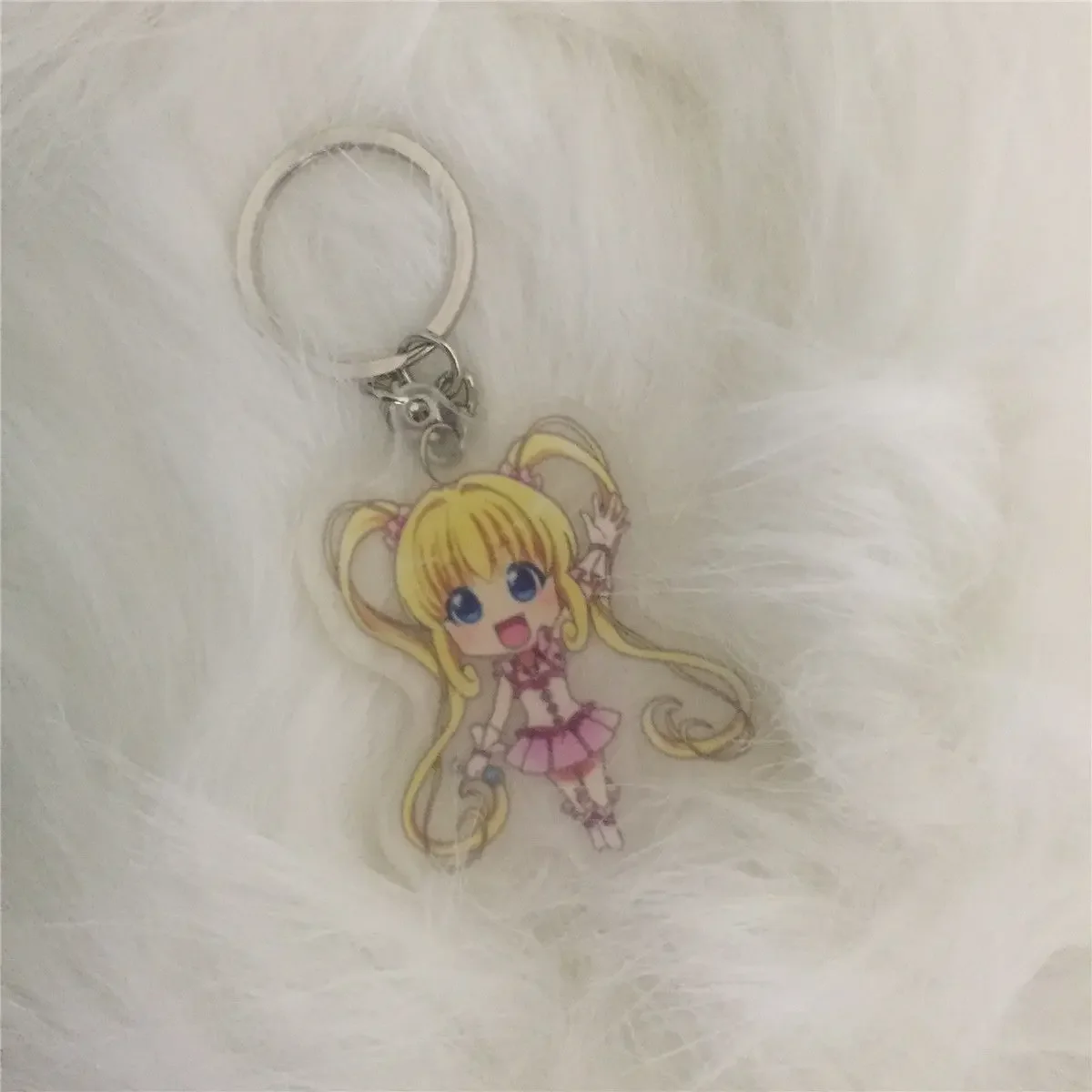 Anime Ruchia Luchia Nanami Acrylic Keyring Strap Figure Hanging Accessories 6cm
