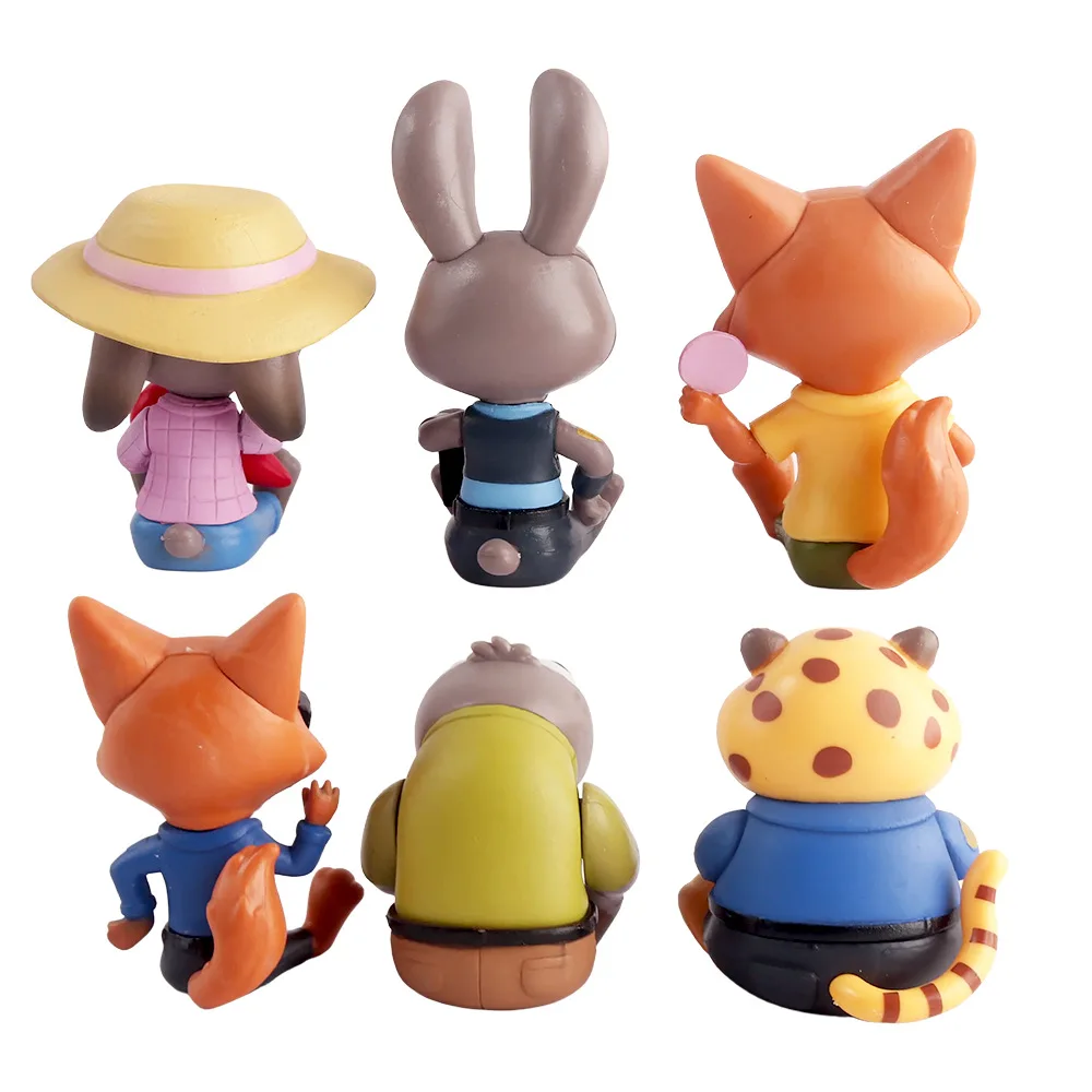 Nowa figurka Disney Zootopia w opakowaniu niespodzianki, urocze ozdoby z kreskówek, dekoracja na biurko, prezenty urodzinowe dla dzieci.