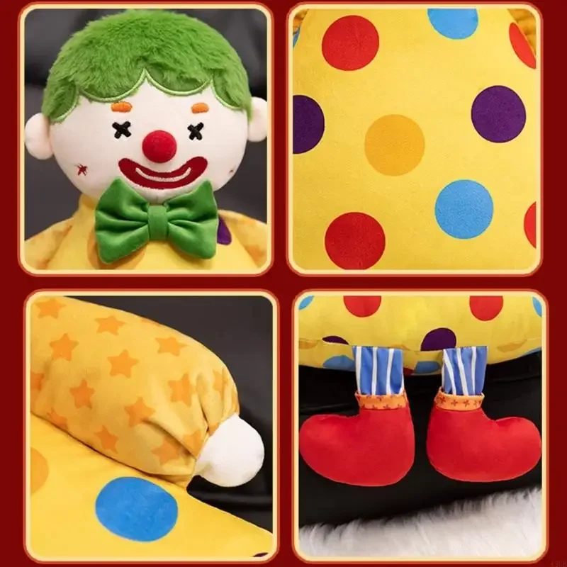 Clown Stuffed Pillow Toy Soft Plush Toy For Children Cuddling Travel Companion And Interactive Roleplay Game Plush Doll 15UB
