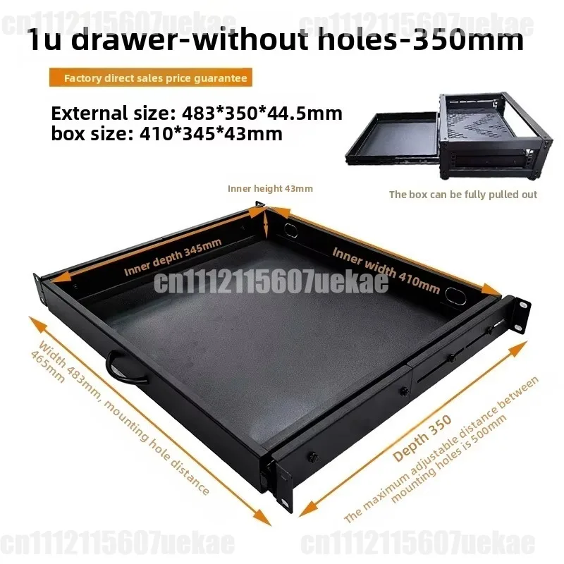 For 19 Inch Server Rack 1U Sliding Telescopic Tray Extendable Keyboard Mouse Drawer With Separation Divider