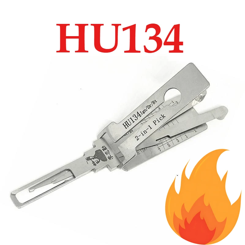 

1PCS Lishi 2IN 1 HU134 for Kia Milling Measuring Tool for Reading Hardware Tools, Automotive and Household Use Lock picking key