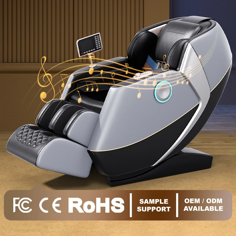Coolfull Deep Relief Luxury Extended Track Massage Chair Full Body Airbag Compression Seating for Relieve Sitting Fatigue