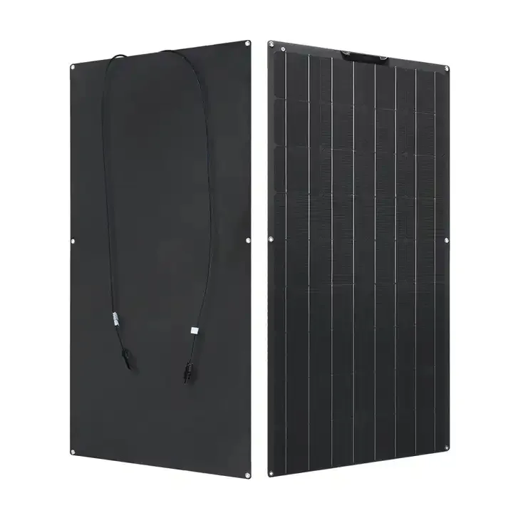 100W ETFE Semi-Flexible Solar Panel, 22-25% Efficiency Ultra Strong Outdoor Off Grid PV Module