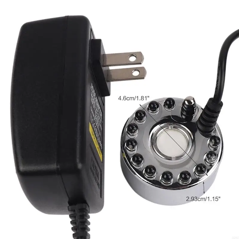 A0NC Soltrasonic Maker với LED Light Water Pond Fogger Halloween Party Atomizer