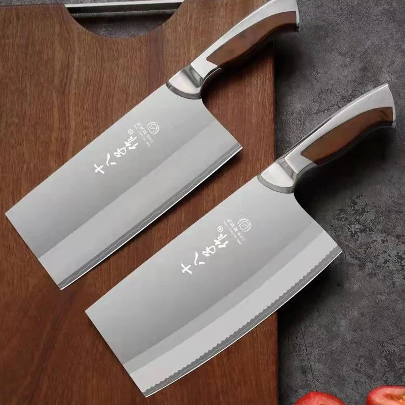 Traditional Carbon Steel Kitchen Accessories Knives Slicing /Chop Bone /Cutting Knife+Chef Knives/ Utility Knives Chinese Style