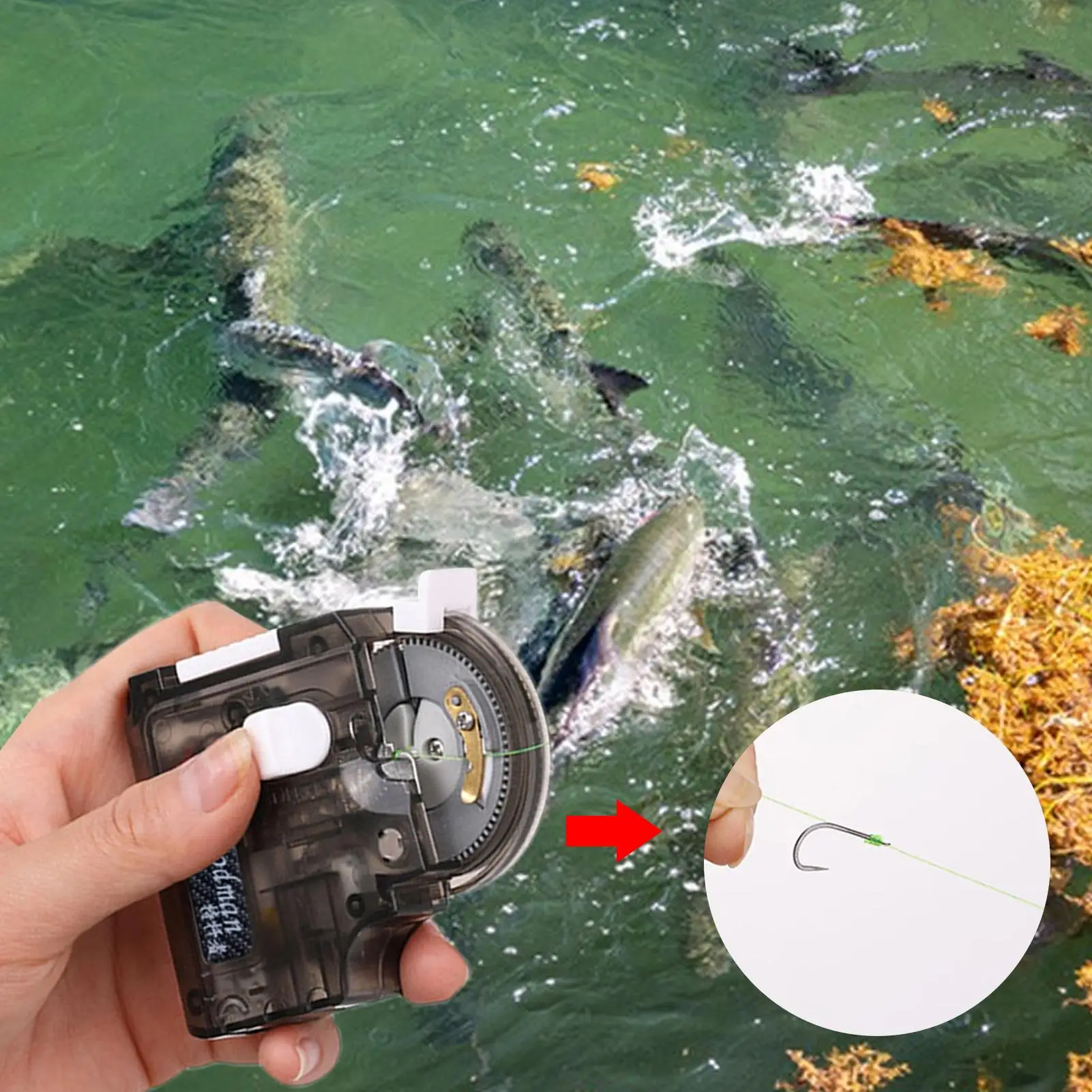 

Автоматический электрический узловяз для рыболовных крючков: быстрое и удобное устройство для привязывания лески к крючку