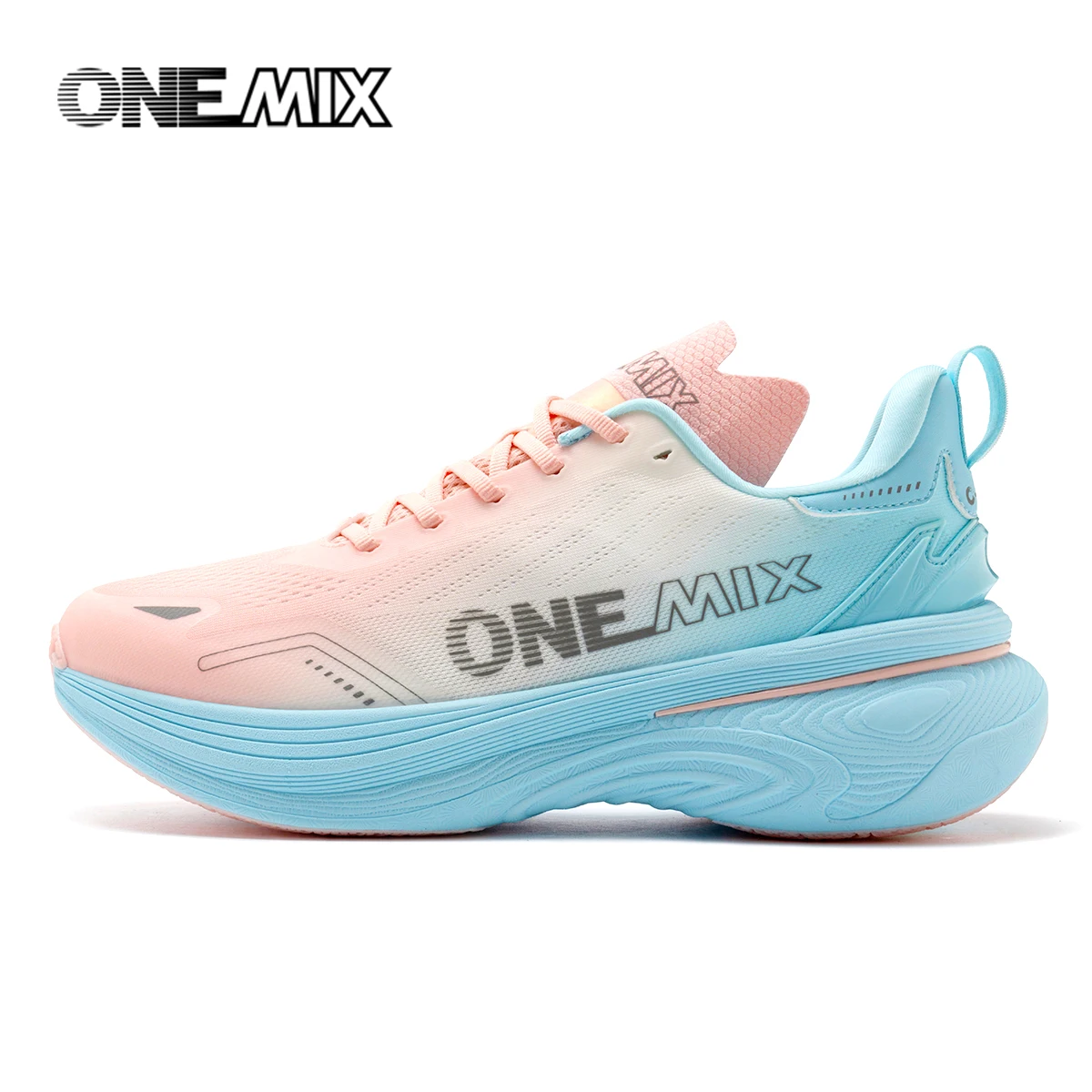 ONEMIX New Shock-Absorbing and Wear-Resistant Man Running Shoes Fashionable Fitness Women Sports Shoes Lightweight Road Shoes