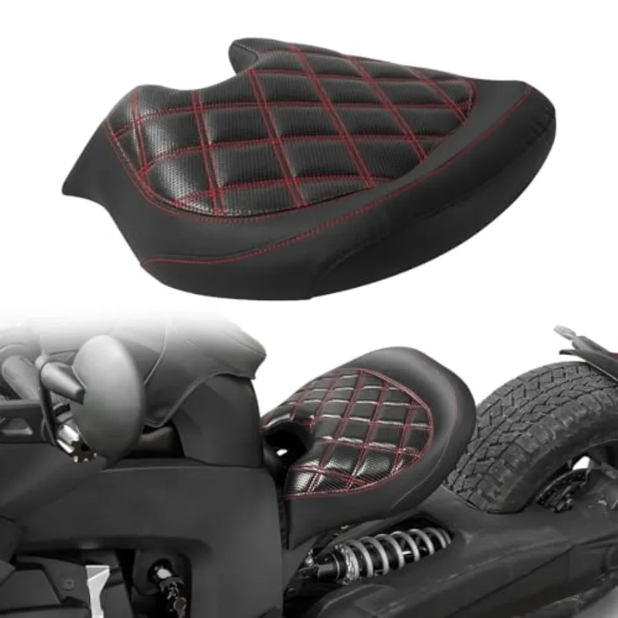

Driver Seat Rider Solo Seat w/Thick Cushion For Can Am Ryker 600 900 Sport Rally Edition 2019-2026 Ryker Seat Accessories Repla