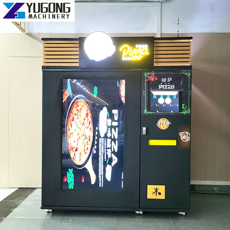 YG Germany Berlin Pizza Vending Machine Pizzaautomat Lets Hot Food Vending Pizza Vending Display Atm Machine Automat De Pizza