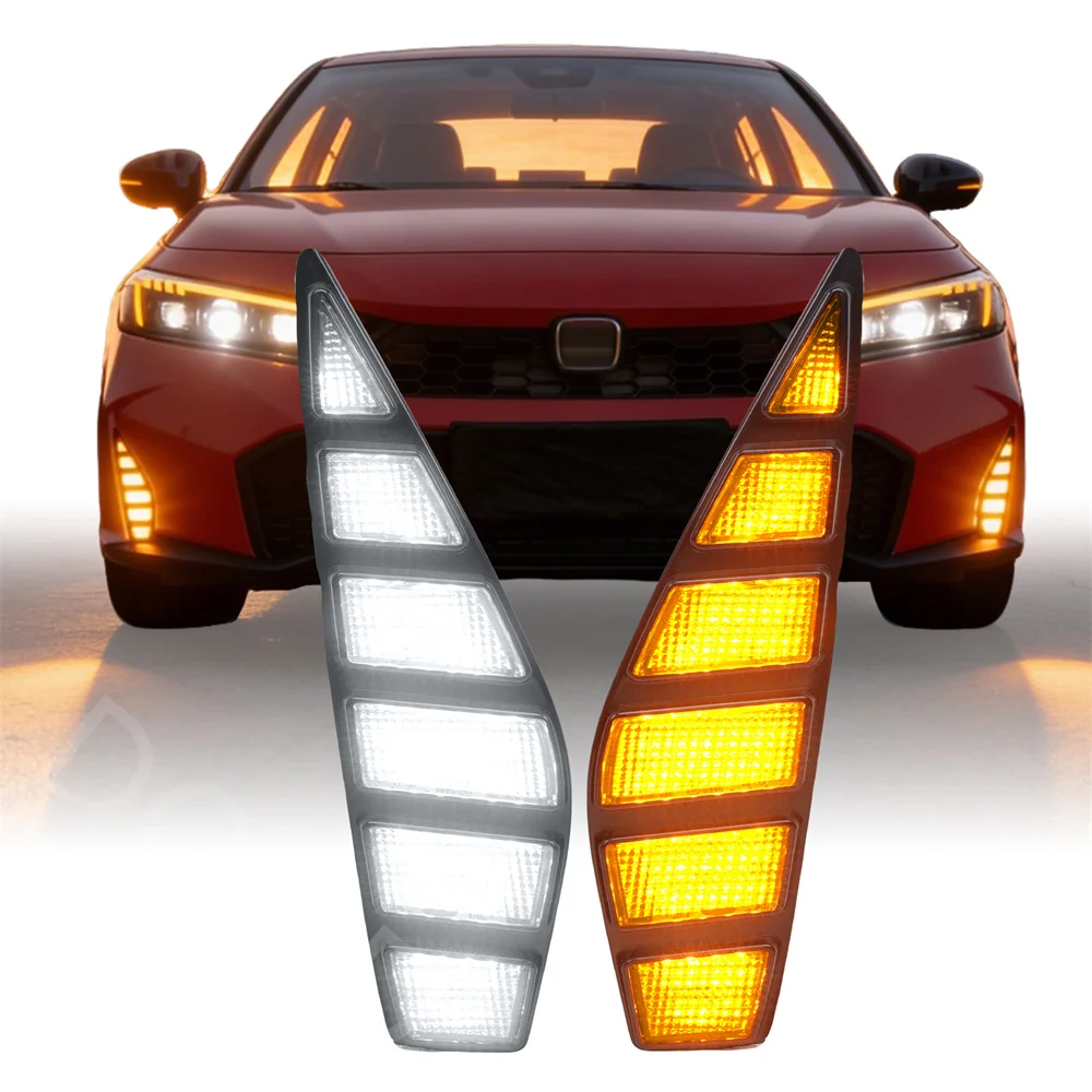 

Auto Trunk Led Daytime Running Lights fit for 2025 2026 Honda Civic sport fog turn signal light Accessories