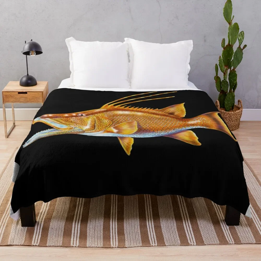 

Hogfish Throw Blanket halloween Thermals For Travel Moving manga Blankets