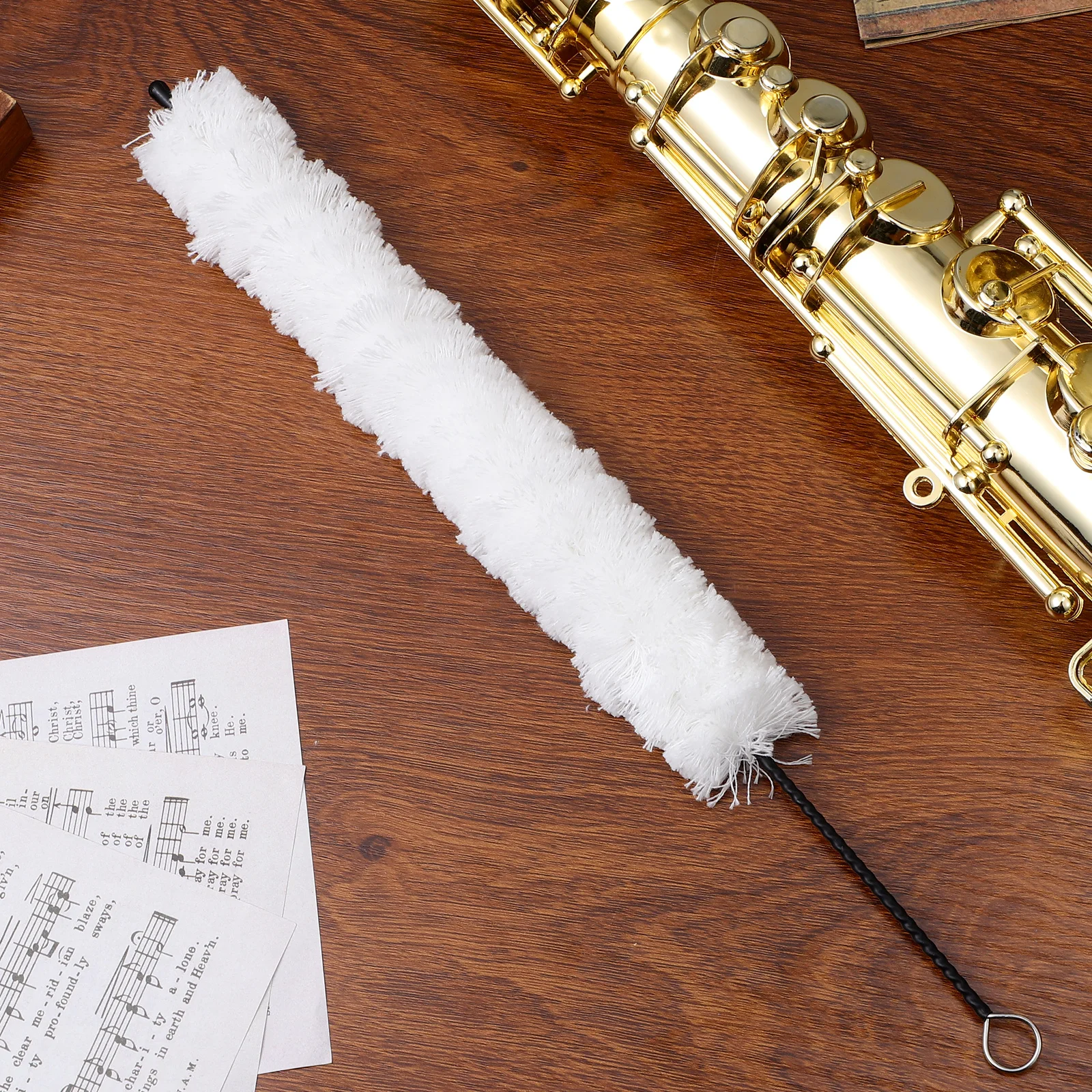 Flute Instruments Cleaner Cotton Brush Cleaning Stuff Brushes for Musical Clener