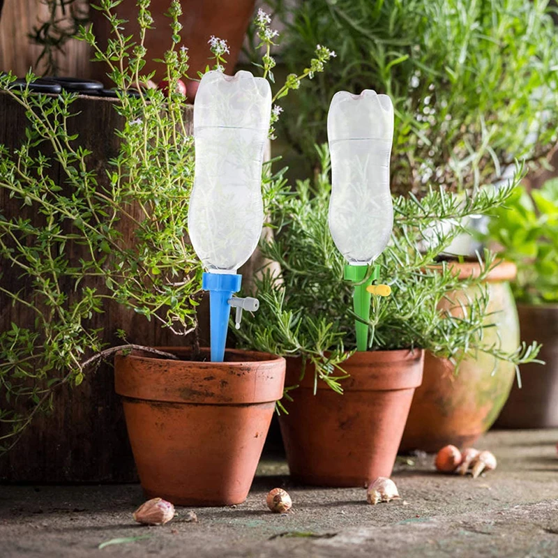 10pcs Watering Spikes Automatic Drip Irrigation System Self Watering Spike for Plant Greenhouse Garden Adjustable Dripper Device