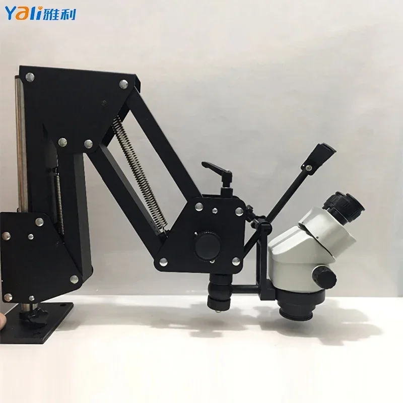 2025/Laboratory Engraving 7X-45x Microscope Jewelry Gemstone Diamond Setting LED Zoom Microscopes Portable Hard Aluminum Alloy