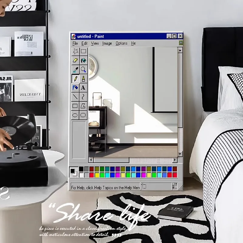 Ins-style niche mirror decorative painting for living room, bedroom, bedside table and tabletop, creative arrangement