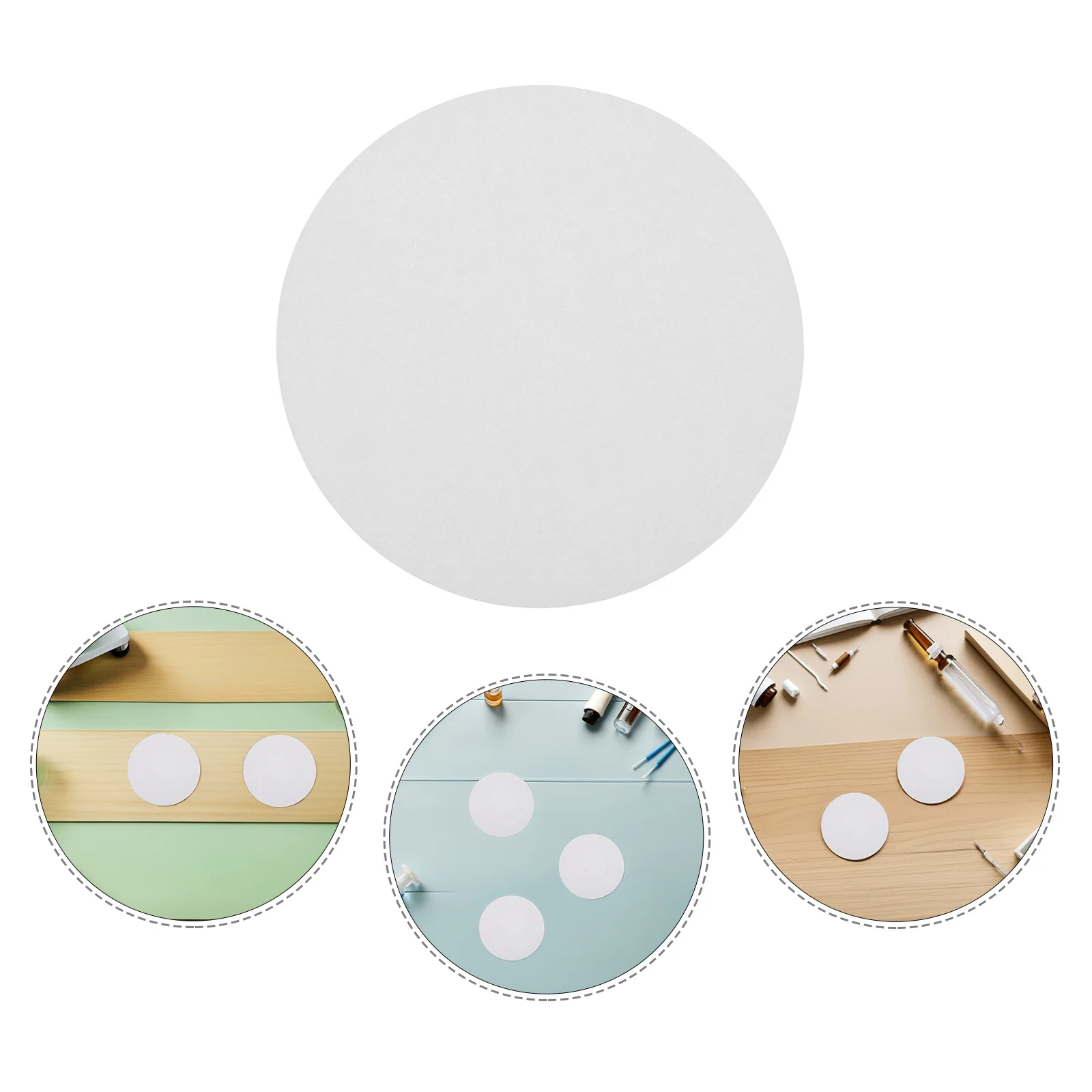 

100pcs Laboratory Filter Paper 70Mm Quantitative Absorbent Circles For Liquid Analysis Rapid Filtration Experiment Oil Water