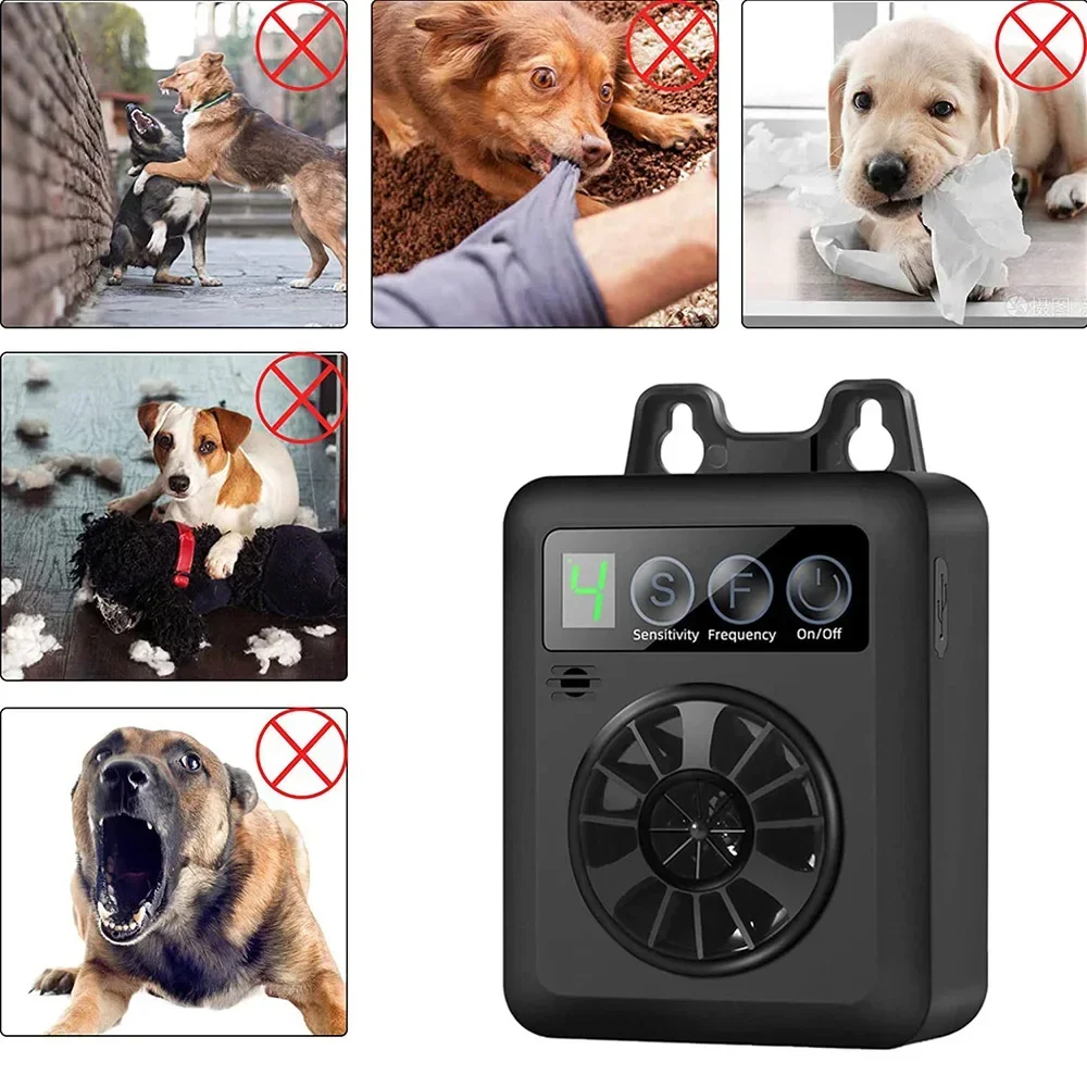 New Ultrasonic Anti Bark Device, Dog Outside Bark Stopper, Anti-barking Repeller Prevent Dog Barking for Pet Training Device