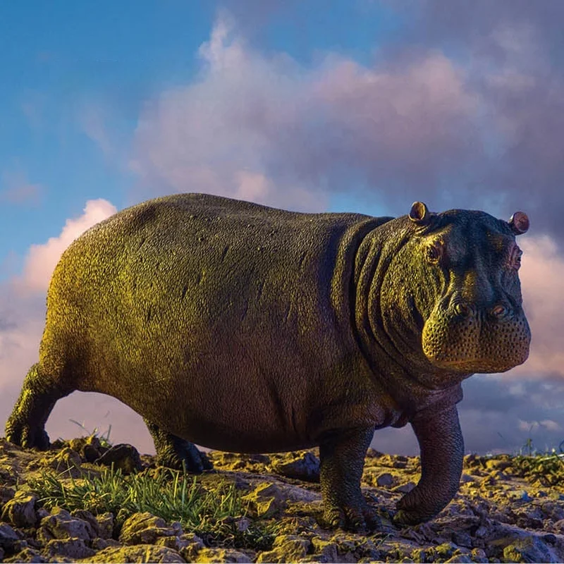 

В наличии, натуральный динозавр, король зоопарк, модель-компаньон роста 02, бегемот Dunqi, статическое украшение в виде животного, орнамент, коллекционные подарки