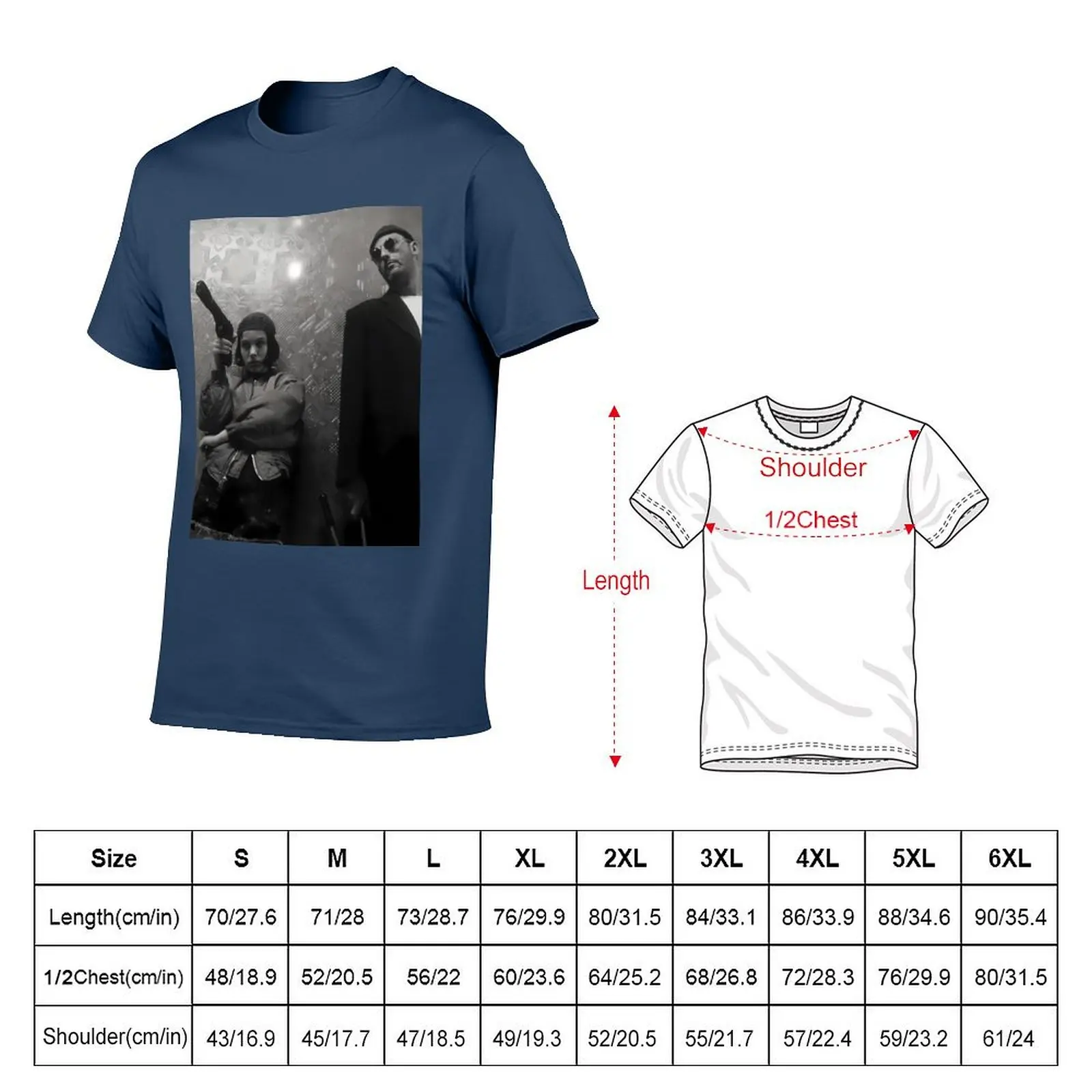 ليون المهنية منتصف القرن الرجعية ملصق الفيلم تي شيرت الرجال تي شيرت القطن 100% الأساسية تي شيرت تي شيرت #5