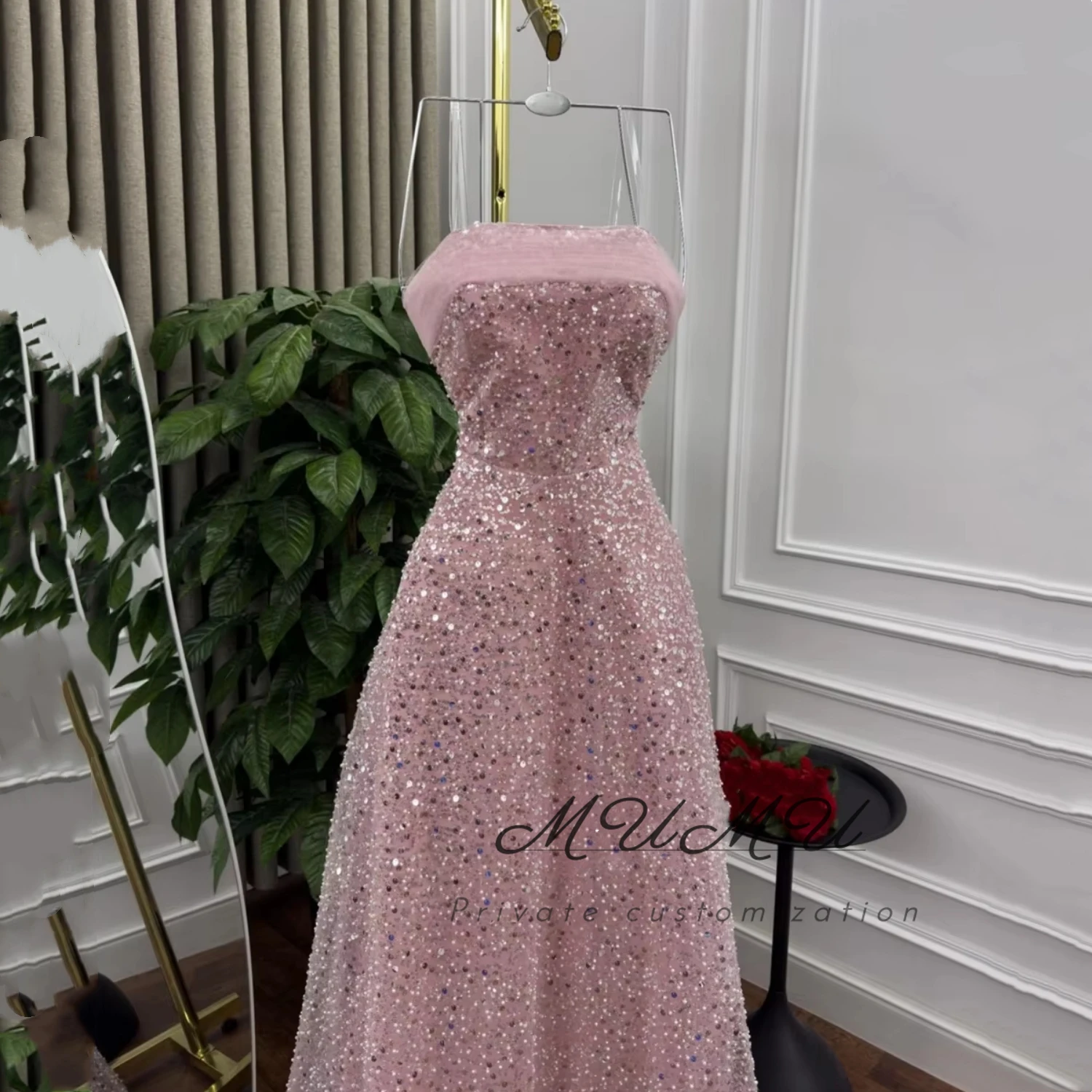 

MuMu Customized Womens Dresses for Special Occasions Платье Вечернее فساتين سهرة Prom Dress Elegant Womens Dresses Pink Dress