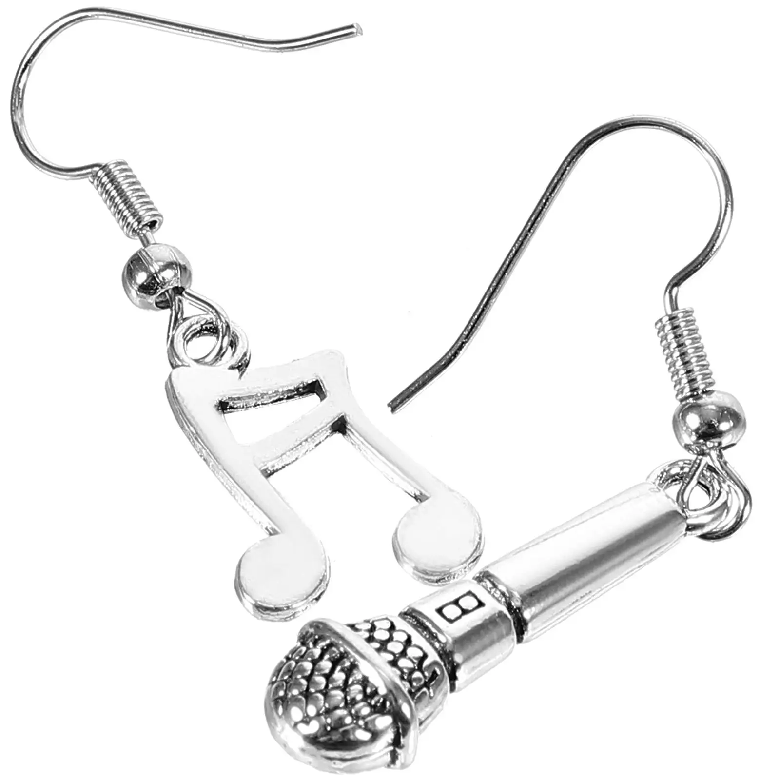 

Musical Note Asymmetrical Mic Dangle Women Drop Earrings Gifts Unique Design Comfortable Charm Parties Weddings