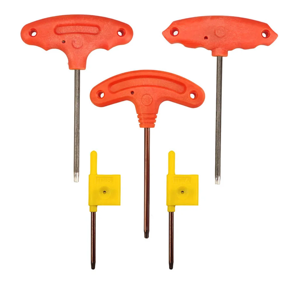 1pc T6/T8/T15 Screw Driver T Shape Inner Spanner Screwdrivers Handle Repair Wrench For Small Appliances Maintenance