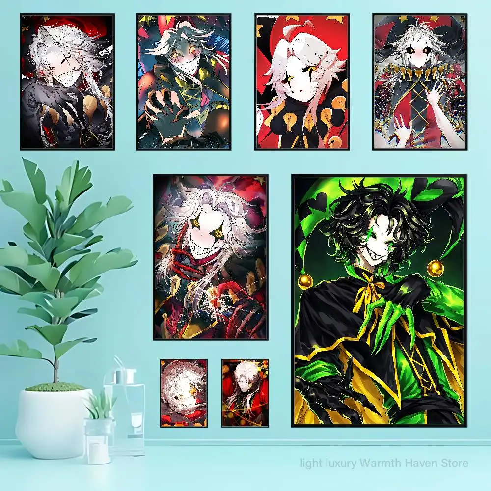 F-Freak Pierrot C-Circus Anime Wall Art Canvas Painting Poster For Living Room Home Decor Decoration Picture