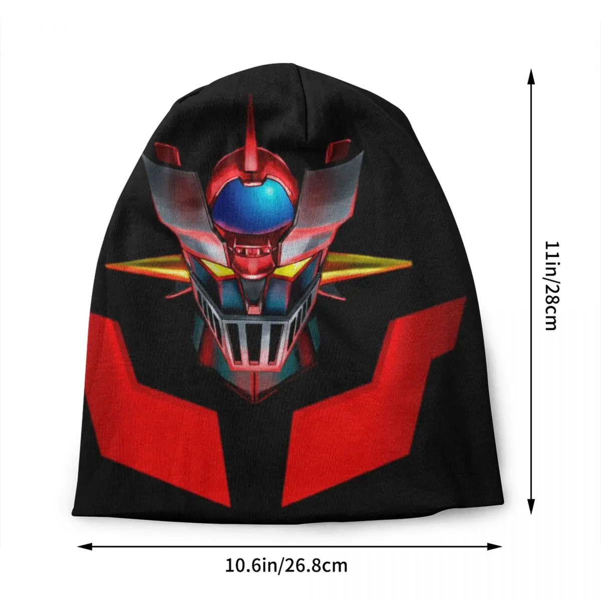 Mazinger Z Mad Robot Skullies Beanies Caps Unisex Winter Warm Knitting Hat Fashion Adult Grendizer Bonnet Hats Outdoor Ski Cap