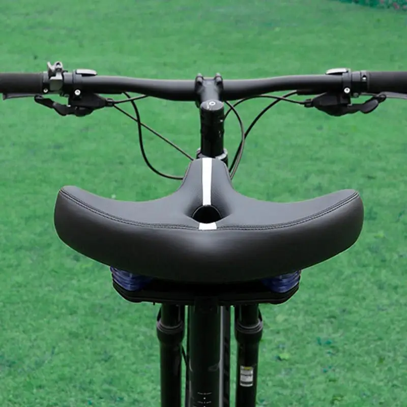 Wide Bike Seat Ergonomic Bike Saddles Comfortable Wide Bike Seat Soft Seat Cushion Shock Absorbing For Smooth Ride