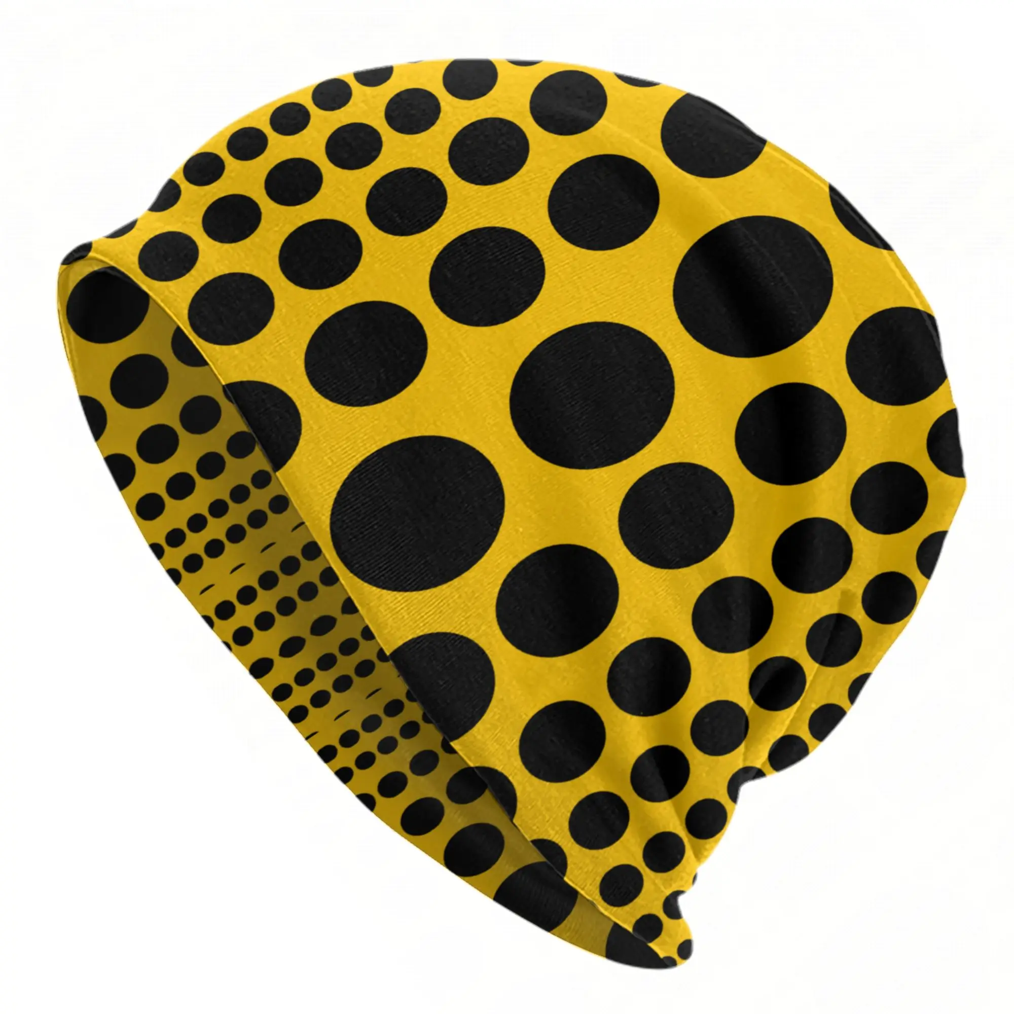 Infinity Polka Dots Cap Yayoi Kusama Hip Hop Unisex Street Skullies Beanies Hats Spring Warm Dual-use Bonnet Hat