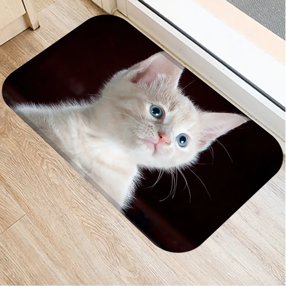 40*60cm Cartoon Bath Mat Bathroom Carpet Water Absorption Cute Cat Bathroom Mat kitchen Floor For Toilet Non Slip