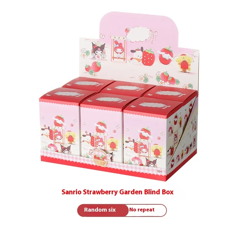 

Authentic Sanrio Strawberry Mansion Blind Box Desk Toy Collectible Figure Kawaii Girl Birthday Gift National Version