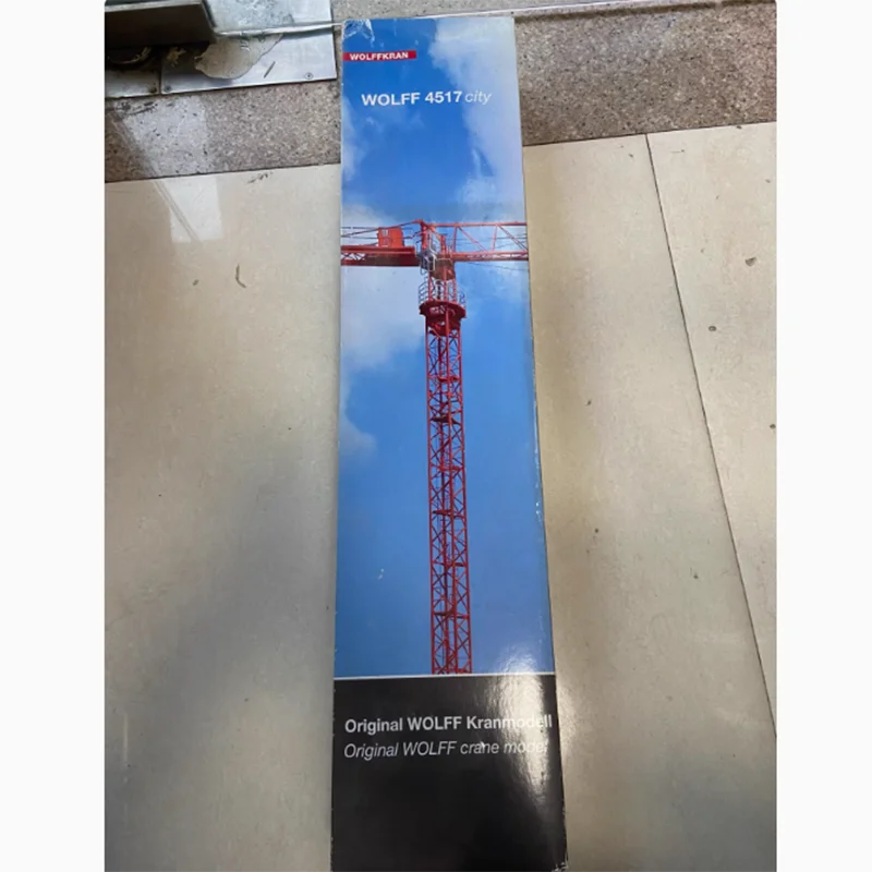 1/87 Metal Alloy Heavy Tower Crane Libra Tower Diecast Crane Construction Model Fans Collections Decoration Display Souvenirs