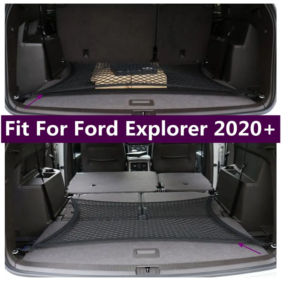 

Trunk Box Rear Storage Cargo Luggage Elastic Mesh Multifunction Net Holder Pocket Fit For Ford Explorer 2020 - 2025 Accessories