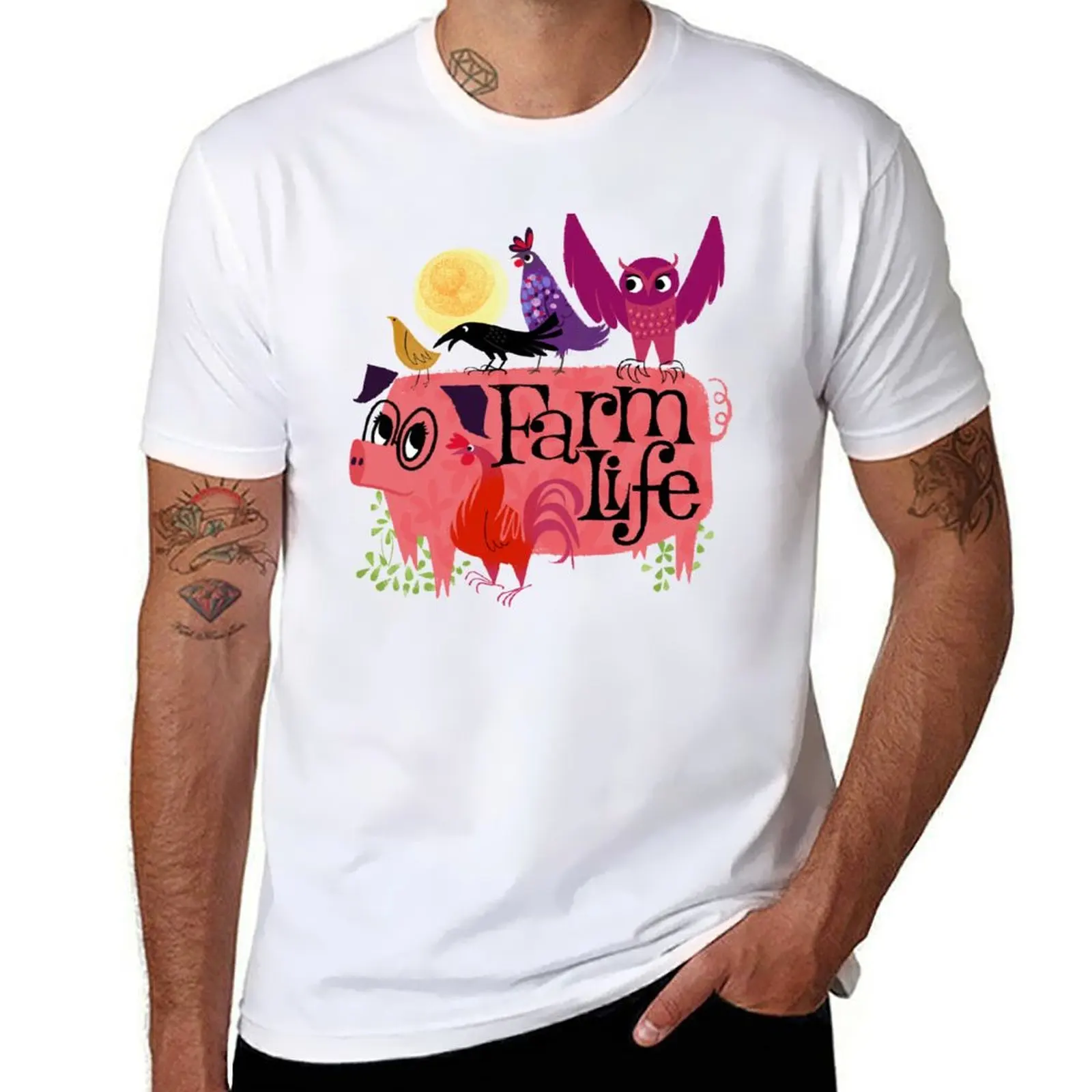 

Farm Life with the Fam T-Shirt essential t shirt man t shirts for men T-Shirt