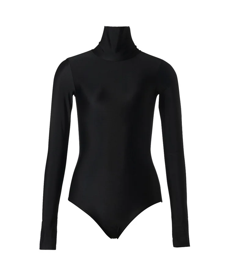 Women UPF50+ Long Sleeve Water Sports Beach Surfing SwimWear One Piece Zipper Athletic Quick-Drying Bathing SwimSuit ﻿