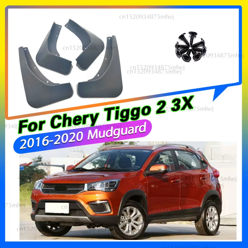 Mudguards fit for Chery Tiggo 2 3X 2016 2017 2018 2019 2020 Car Accessories Mudflap Fender Auto Replacement Parts