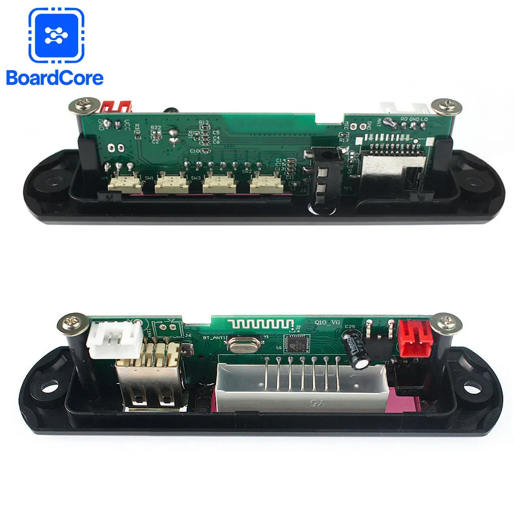 MP3 Bluetooth 5.0 Receiver Module WAV/WMA/MP3/APE Player with USB/SD/Bluetooth Remote Control+ Power/Audio Cables for Home DIY