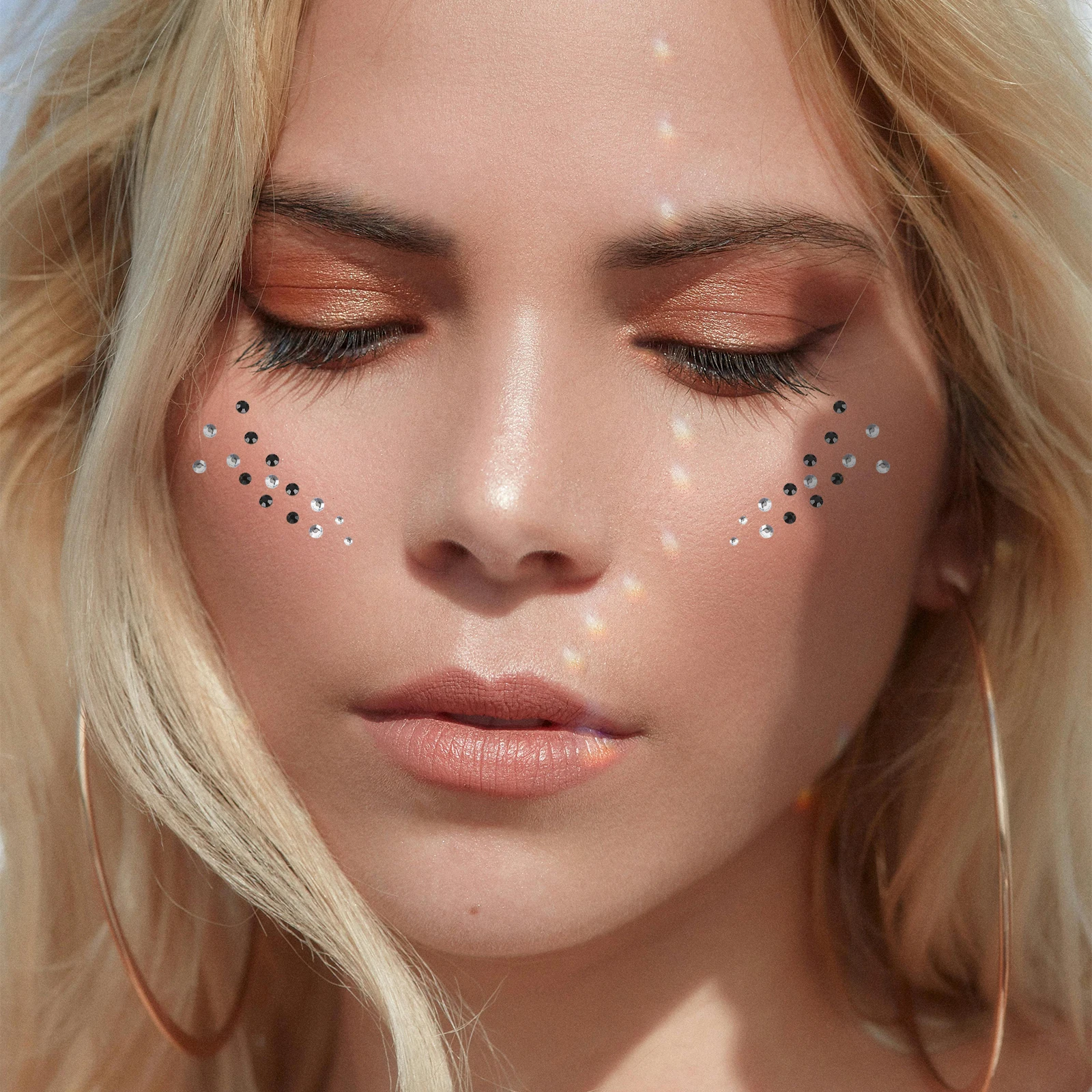

10 Pcs Self Adhesive Acrylic Rhinestone Body Gems Bling Face Eye Belly Decoration Festival Makeup Crystal Stickers