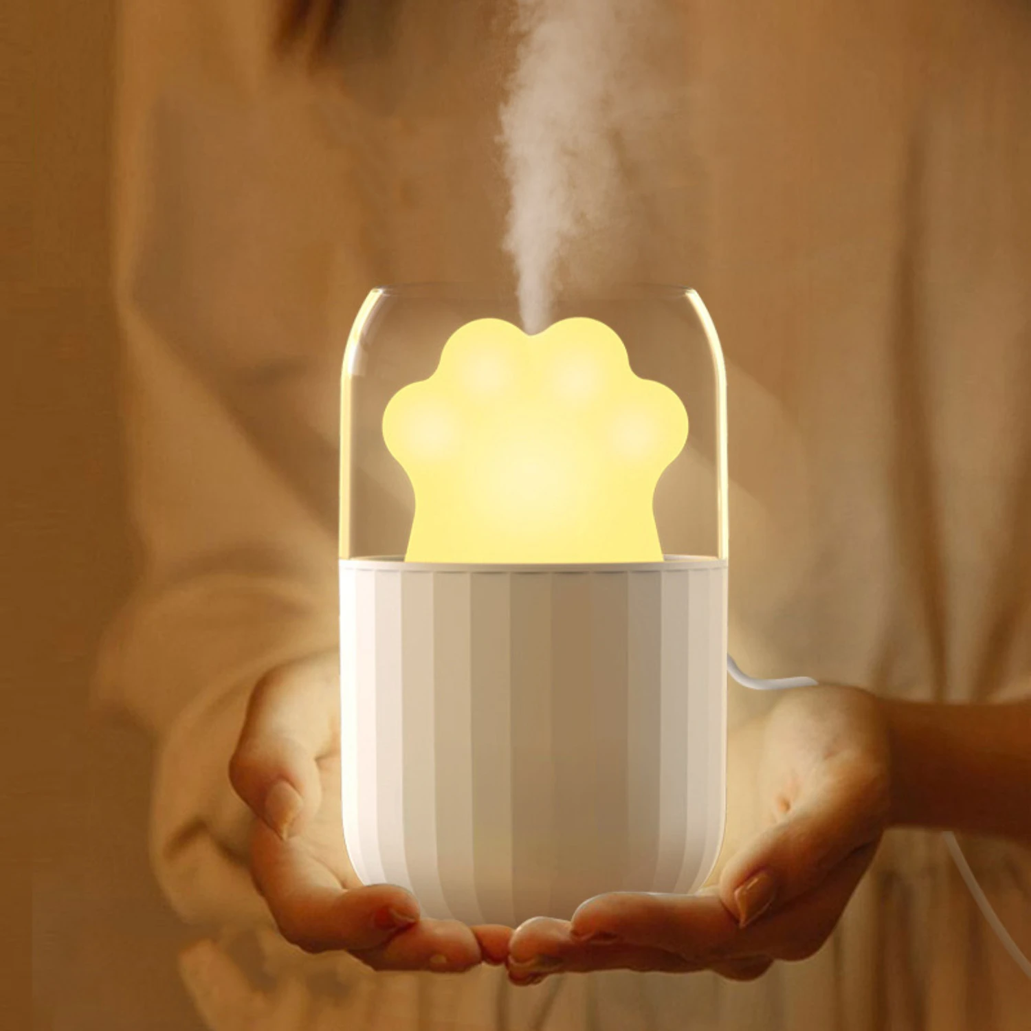 

Мини-увлажнитель с кошачьим когтем, эмоциональный свет, увлажнитель воздуха для дыхания/увлажнитель для здоровья сна/очиститель воздуха