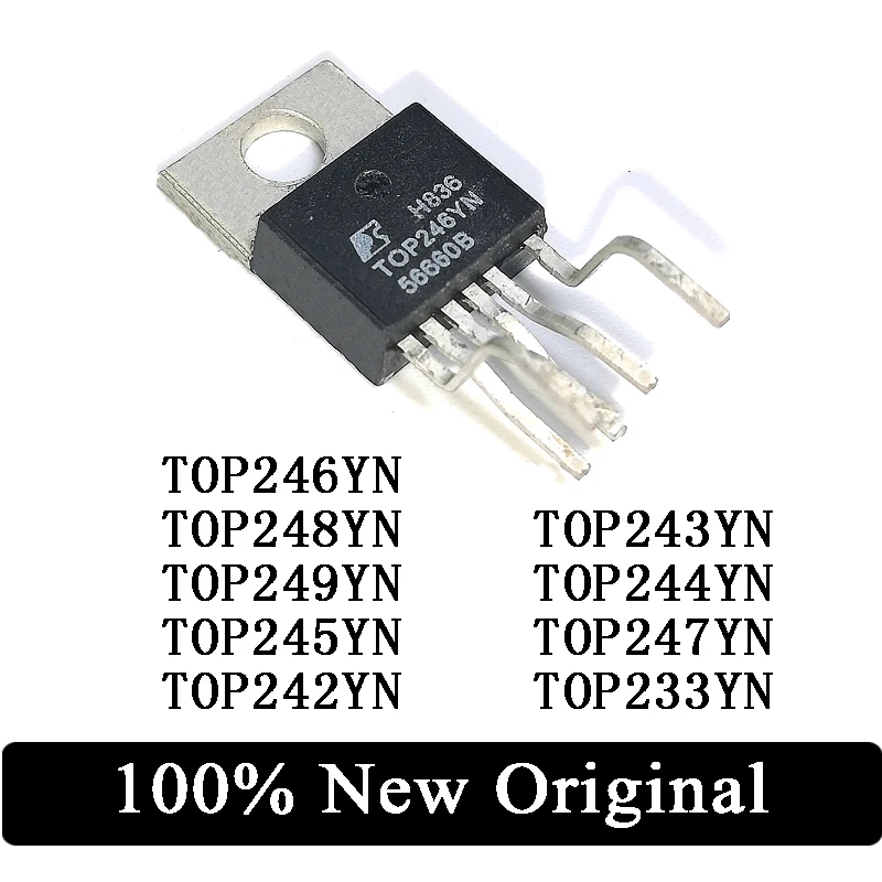

10Pcs TOP246YN TOP248YN TOP249YN TOP245YN TOP242YN TOP243YN TOP244YN TOP247YN TOP233YN TOP223YN TOP224YN TOP255YN TO-220 IC Chip