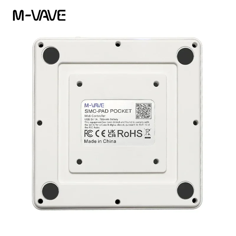 M-VAVE SK-16 SMC-PAD Wireless MIDI Controller Pocket Pad USB-C Interface Portable Design Suitable Percussion Instrument Part
