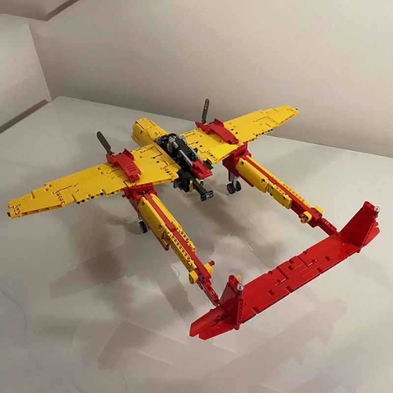 P-38 البرق WW2 الطائرات المقاتلة العسكرية نموذج MOC قوالب بناء معدات الحرب وحدات التكنولوجيا هدايا عطلة ألعاب أطفال